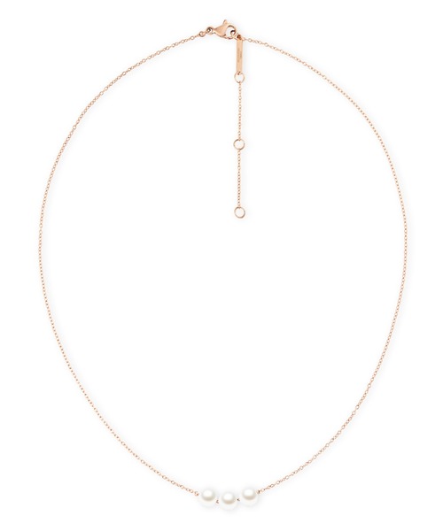 Daniel Wellington(ダニエルウェリントン)の「Pearl Trio Necklace ローズゴールド/ゴールド/シルバー(ネックレス・レディース・ピンクゴールド/イエローゴールド/シルバー・ONE SIZE)」の2枚目の写真