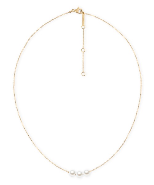 Daniel Wellington(ダニエルウェリントン)の「Pearl Trio Necklace ローズゴールド/ゴールド/シルバー(ネックレス・レディース・ピンクゴールド/イエローゴールド/シルバー・ONE SIZE)」の3枚目の写真