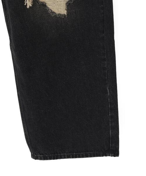 B'2nd(ビーセカンド)の「MAVYTH/メヴィス/DAMAGE WIDE DENIM PANTS(デニムパンツ・メンズ・ブラック・M/L)」の16枚目の写真