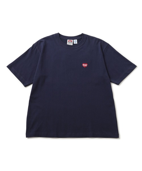 BEN DAVIS（ベンデイビス）の「【BENDAVIS別注】ハート刺繍Tシャツ（Tシャツ/カットソー・メンズ・レッド/ネイビー/ホワイト・LL/L/M）」の6枚目の写真