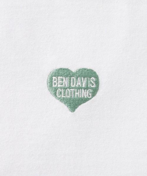 BEN DAVIS（ベンデイビス）の「【BENDAVIS別注】ハート刺繍Tシャツ（Tシャツ/カットソー・メンズ・レッド/ネイビー/ホワイト・LL/L/M）」の14枚目の写真