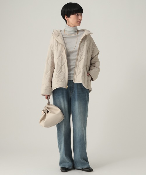 Elura（エルーラ）の「リバーシブルファージャケット/680060（ブルゾン・レディース・チャコールグレー/ベージュ/ブラウン・SMALL/MEDIUM）」の12枚目の写真