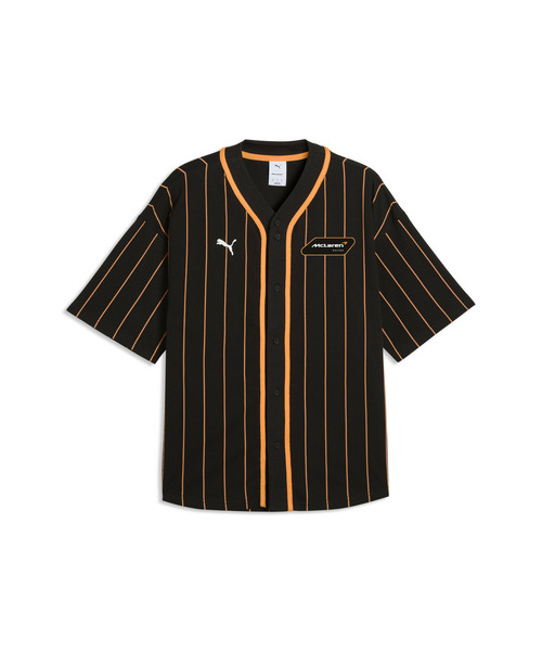 PUMA（プーマ）の「PUMA プーマ メンズ マクラーレン レーシング ベースボール ジャージ（Tシャツ/カットソー・メンズ・ブラック×レッド・MEDIUM/SMALL/LARGE/X-LARGE/X-SMALL）」の4枚目の写真
