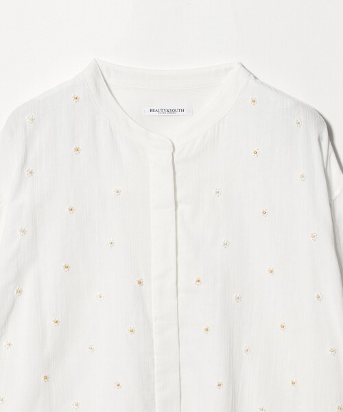 BEAUTY&YOUTH UNITED ARROWS（ビューティーアンドユースユナイテッドアローズ）の「コットンクレープ ビーズ エンブロイダリー シャツ（シャツ/ブラウス・レディース・ブラック/オフホワイト・FREE）」の20枚目の写真