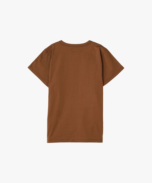 agnes b.(アニエスベー)の「ロゴプリント コットン 半袖Tシャツ "Brando"(Tシャツ/カットソー・レディース・ブラウン系その他・2/3/1)」の2枚目の写真