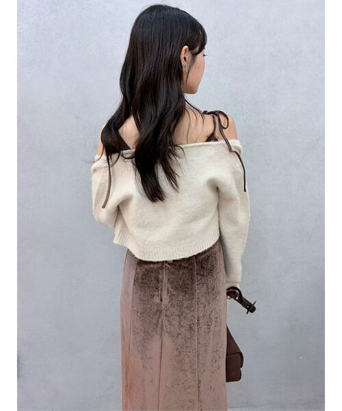 LAGUNAMOON(ラグナムーン)の「カーデセットレーストリムベロアワンピース(ワンピース・レディース・ブラウン/アイボリー/ブルー・SMALL/MEDIUM)」の16枚目の写真