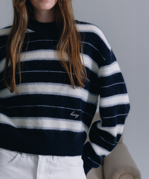 haag(ヘイグ)の「a fuzzy sweater (midnight blue)(ニット/セーター・レディース・その他・FREE)」の3枚目の写真