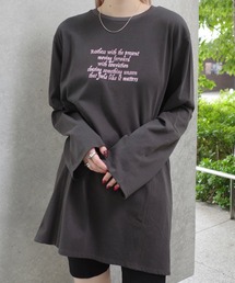 Ameri（アメリ）の「2WAY WAIST SHAPE TUNIC CUT TOP（Tシャツ/カットソー）」
