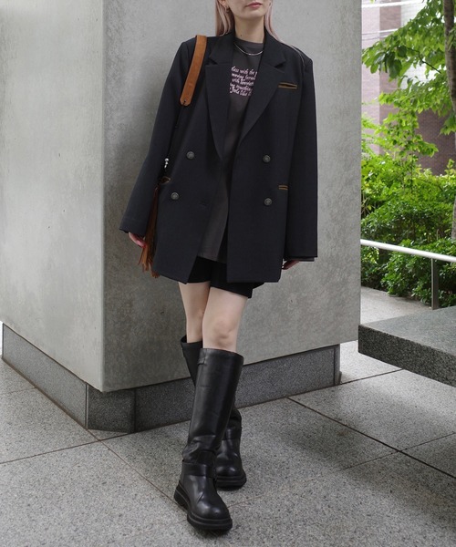 Ameri(アメリ)の「< ZOZOTOWN限定 > 2WAY WAIST SHAPE TUNIC CUT TOP(Tシャツ/カットソー・レディース・サックスブルー/ホワイト/スミクロ/グレー・FREE)」の7枚目の写真