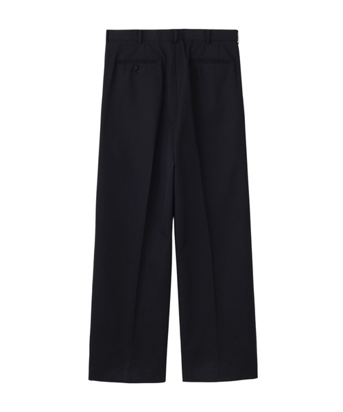 JOHN LAWRENCE SULLIVAN(ジョンローレンスサリバン)の「WOOL GABARDINE WIDE TROUSERS(スラックス・メンズ・ブラック・44/46)」の2枚目の写真