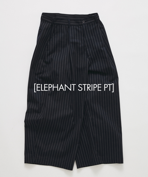 JOURNAL STANDARD（ジャーナルスタンダード）の「エレファント ストライプ パンツ（スラックス・メンズ・ネイビー/ブラック・LARGE/MEDIUM）」の2枚目の写真