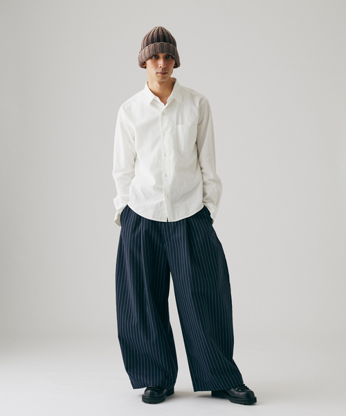 JOURNAL STANDARD（ジャーナルスタンダード）の「エレファント ストライプ パンツ（スラックス・メンズ・ネイビー/ブラック・LARGE/MEDIUM）」の3枚目の写真