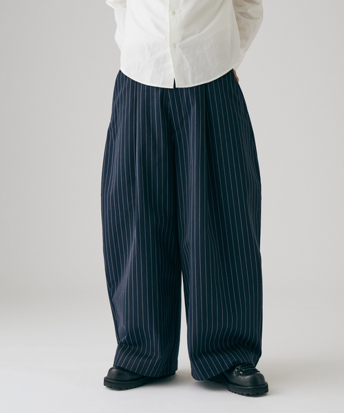 JOURNAL STANDARD（ジャーナルスタンダード）の「エレファント ストライプ パンツ（スラックス・メンズ・ネイビー/ブラック・LARGE/MEDIUM）」の6枚目の写真