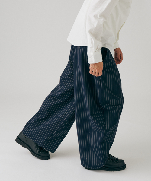 JOURNAL STANDARD（ジャーナルスタンダード）の「エレファント ストライプ パンツ（スラックス・メンズ・ネイビー/ブラック・LARGE/MEDIUM）」の9枚目の写真