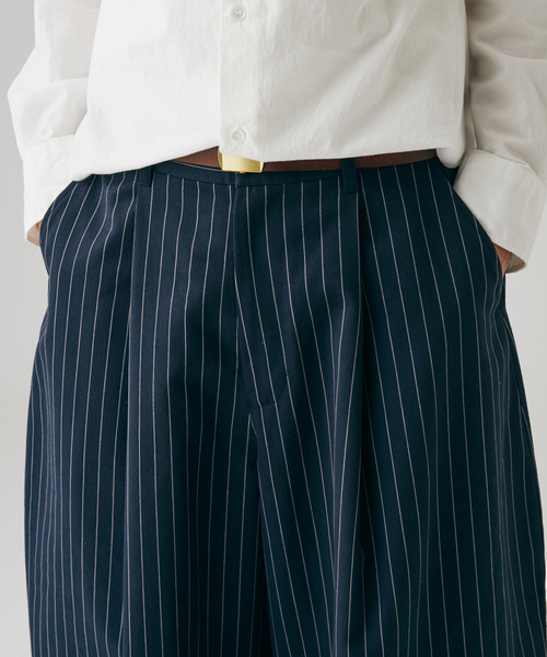 JOURNAL STANDARD（ジャーナルスタンダード）の「エレファント ストライプ パンツ（スラックス・メンズ・ネイビー/ブラック・LARGE/MEDIUM）」の12枚目の写真