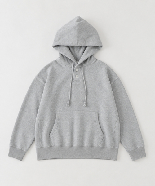 JOURNAL STANDARD(ジャーナルスタンダード)の「ダブル ボタン ヘビー パーカー(パーカー・メンズ・グレー/レッド/ブラック・LARGE/MEDIUM)」の2枚目の写真