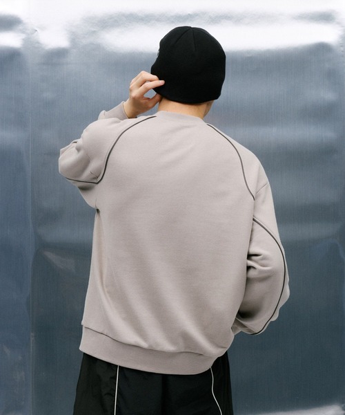 UMBRO（アンブロ）の「【umbro/アンブロ】コラボ/パイピングスウェット（スウェット・メンズ・ベージュ/ブラック・FREE）」の7枚目の写真