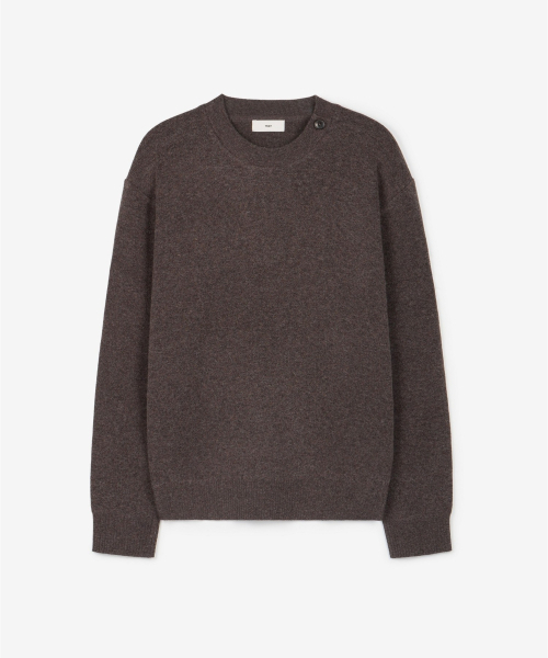 TNGT(ティーエヌジーティー)の「Button Detail Knit Top (Brown) TNSW6F104W2(ニット/セーター・レディース・その他・100/105/110/95/85)」の1枚目の写真