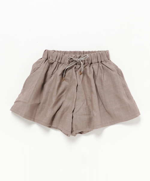 COMECHATTO&CLOSET（カムチャットアンドクロゼット）の「ギャザーキュロットスカート（スカート・キッズ・ネイビー/ブラック/ピンク/ベージュ・MEDIUM/SMALL/LARGE）」の2枚目の写真