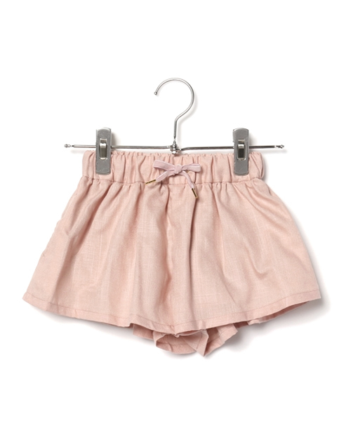 COMECHATTO&CLOSET（カムチャットアンドクロゼット）の「ギャザーキュロットスカート（スカート・キッズ・ネイビー/ブラック/ピンク/ベージュ・MEDIUM/SMALL/LARGE）」の4枚目の写真