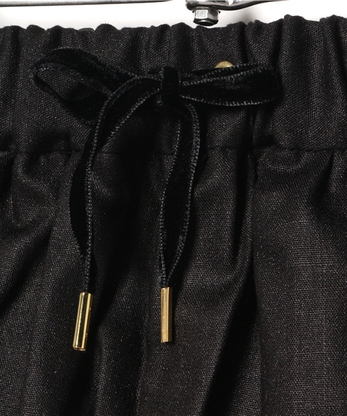 COMECHATTO&CLOSET（カムチャットアンドクロゼット）の「ギャザーキュロットスカート（スカート・キッズ・ネイビー/ブラック/ピンク/ベージュ・MEDIUM/SMALL/LARGE）」の8枚目の写真