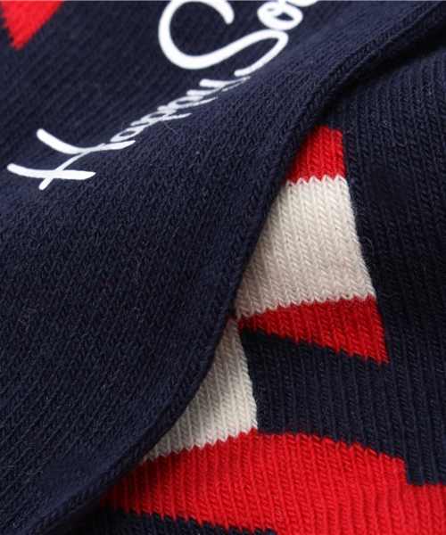 Happy Socks（ハッピーソックス）の「Happy Socks/ハッピーソックス FILLED OPTIC/フィルド オプティック 605013（ソックス/靴下・メンズ・トリコロール/グレー/レッド・36/41）」の6枚目の写真
