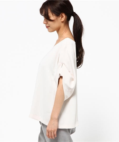 archives（アルシーヴ）の「【店舗限定商品】　ベネシャン変形袖ﾌﾞﾗｳｽ（シャツ/ブラウス・レディース・アイボリー/ブラック/カーキ・MEDIUM）」の9枚目の写真