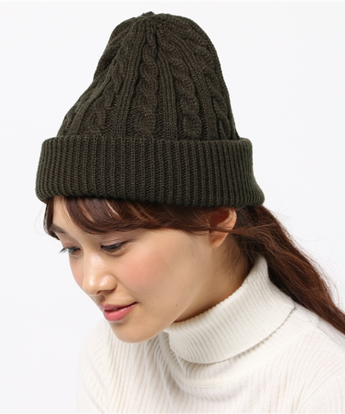 SEVENDAYS=SUNDAY（セブンデイズサンデイ）の「USC アクリルソリッドケーブルワッチ（ニットキャップ/ビーニー・レディース・ネイビー/グレー/ホワイト/ボルドー/ブラウン/ブラック/カーキ・FREE）」の6枚目の写真