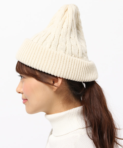 SEVENDAYS=SUNDAY（セブンデイズサンデイ）の「USC アクリルソリッドケーブルワッチ（ニットキャップ/ビーニー・レディース・ネイビー/グレー/ホワイト/ボルドー/ブラウン/ブラック/カーキ・FREE）」の8枚目の写真