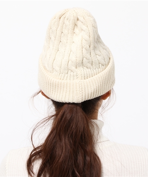 SEVENDAYS=SUNDAY（セブンデイズサンデイ）の「USC アクリルソリッドケーブルワッチ（ニットキャップ/ビーニー・レディース・ネイビー/グレー/ホワイト/ボルドー/ブラウン/ブラック/カーキ・FREE）」の9枚目の写真