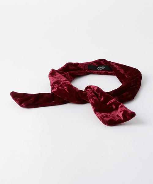 Another Edition（アナザーエディション）の「ベロアヘアバンド/AEBFC ﾍﾞﾛｱ HB◆（ヘアバンド・レディース・ダークブラウン/ワインレッド・FREE）」の2枚目の写真