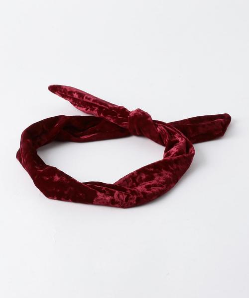 Another Edition（アナザーエディション）の「ベロアヘアバンド/AEBFC ﾍﾞﾛｱ HB◆（ヘアバンド・レディース・ダークブラウン/ワインレッド・FREE）」の3枚目の写真