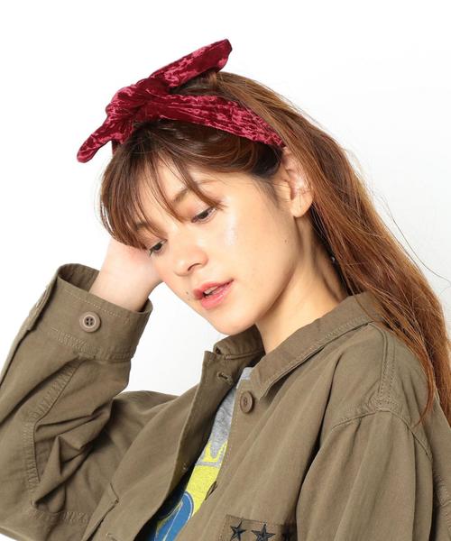 Another Edition（アナザーエディション）の「ベロアヘアバンド/AEBFC ﾍﾞﾛｱ HB◆（ヘアバンド・レディース・ダークブラウン/ワインレッド・FREE）」の7枚目の写真