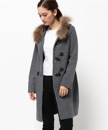 BLUE LABEL CRESTBRIDGE | ワッフルステッチニット　コーディガン(ダッフルコート)