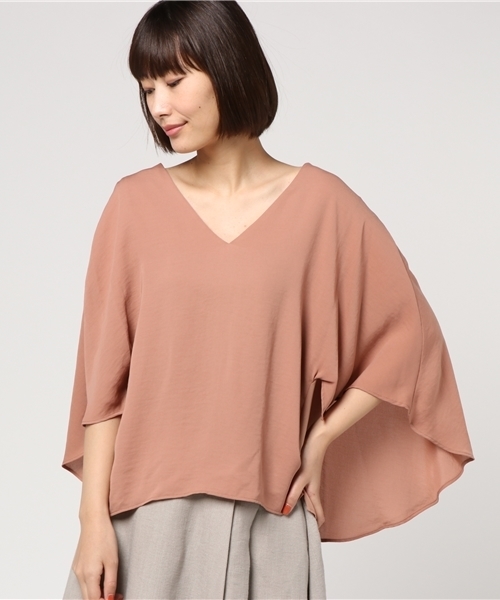 laboratory work（ラボラトリーワーク）の「Vネックバックリボンブラウス（シャツ/ブラウス・レディース・オフホワイト/ダークオレンジ/ベージュ・MEDIUM）」の13枚目の写真