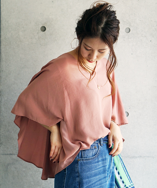 laboratory work（ラボラトリーワーク）の「Vネックバックリボンブラウス（シャツ/ブラウス・レディース・オフホワイト/ダークオレンジ/ベージュ・MEDIUM）」の20枚目の写真