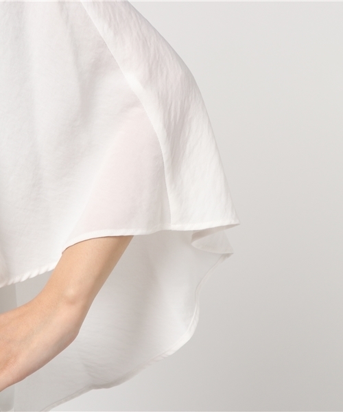 laboratory work（ラボラトリーワーク）の「Vネックバックリボンブラウス（シャツ/ブラウス・レディース・オフホワイト/ダークオレンジ/ベージュ・MEDIUM）」の9枚目の写真