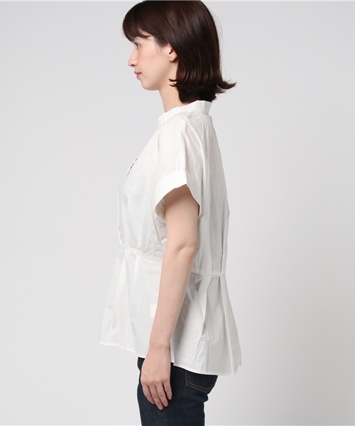 LBC（エルビーシー）の「ウエストマークブラウス       （シャツ/ブラウス・レディース・ホワイト/ブラック・LARGE/MEDIUM）」の7枚目の写真