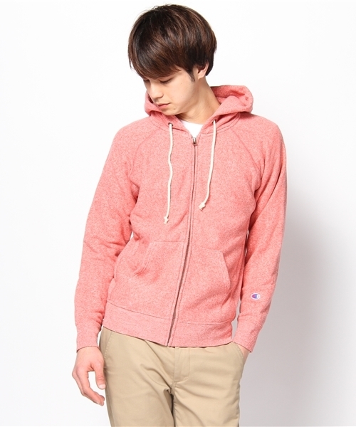 Champion（チャンピオン）の「∴CHAMPION別注ZIPパーカー（パーカー・メンズ・杢グレー/ネイビー/レッド・MEDIUM/LARGE）」の3枚目の写真