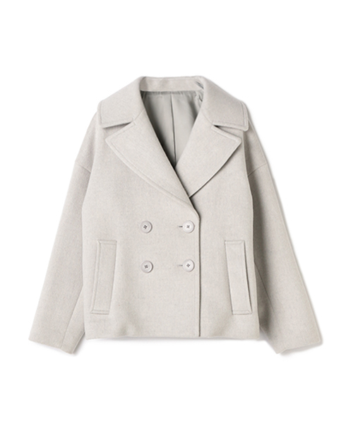 エストネーション ウールカシミヤショートビーバーリバーコート カシミヤ コート estnation エストネーション ウールカシミヤショートビーバーリバー