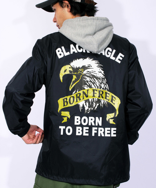 ８(eight)（エイト）の「イーグル コーチジャケット ナイロンジャケット（ナイロンジャケット・メンズ・ブラック/ネイビー/ワイン/カーキ・X-LARGE/LARGE/MEDIUM）」の3枚目の写真