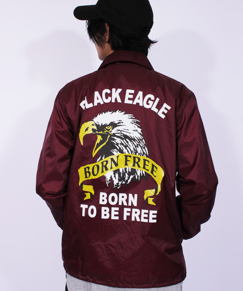 ８(eight)（エイト）の「イーグル コーチジャケット ナイロンジャケット（ナイロンジャケット・メンズ・ブラック/ネイビー/ワイン/カーキ・X-LARGE/LARGE/MEDIUM）」の4枚目の写真