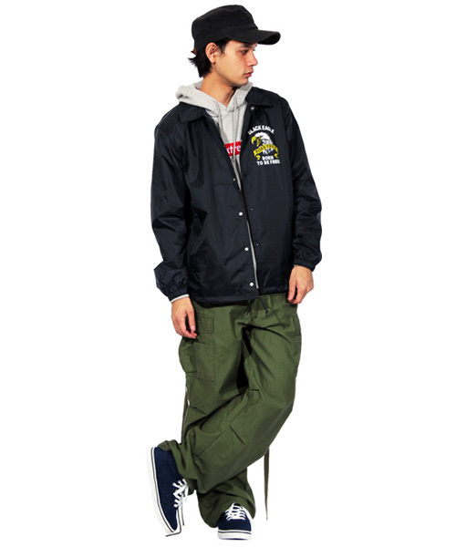 ８(eight)（エイト）の「イーグル コーチジャケット ナイロンジャケット（ナイロンジャケット・メンズ・ブラック/ネイビー/ワイン/カーキ・X-LARGE/LARGE/MEDIUM）」の11枚目の写真