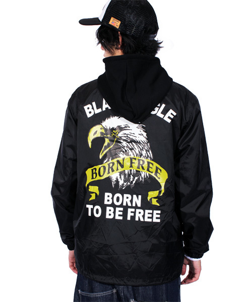 ８(eight)（エイト）の「イーグル コーチジャケット ナイロンジャケット（ナイロンジャケット・メンズ・ブラック/ネイビー/ワイン/カーキ・X-LARGE/LARGE/MEDIUM）」の14枚目の写真