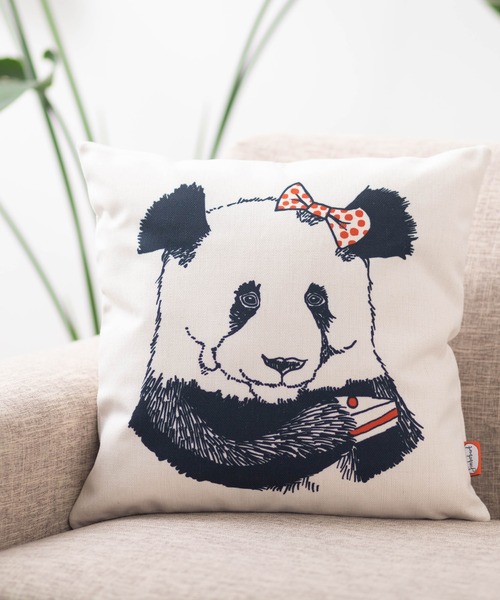 Jubilee（ジュビリー）の「ジムボバート クッションカバー（クッション/クッションカバー・レディース・ブラック/レッド/イエロー/ブルー/アニマル/ピンク/イエロー×グレー/ライトブルー/イエロー系その他/オフホワイト/ダークブルー/ブラック系その他2/スモークピンク/ブラック系その他/ベージュ/ブルー系その他・FREE）」の3枚目の写真