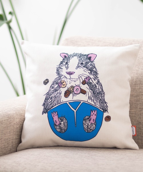 Jubilee（ジュビリー）の「ジムボバート クッションカバー（クッション/クッションカバー・レディース・ブラック/レッド/イエロー/ブルー/アニマル/ピンク/イエロー×グレー/ライトブルー/イエロー系その他/オフホワイト/ダークブルー/ブラック系その他2/スモークピンク/ブラック系その他/ベージュ/ブルー系その他・FREE）」の9枚目の写真