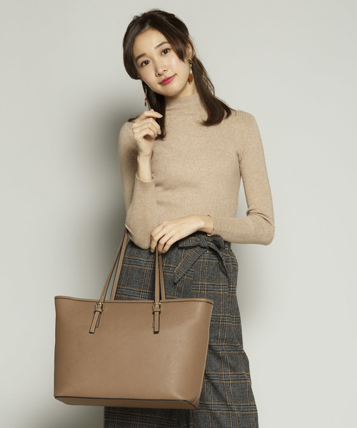 PLAIN CLOTHING(プレーンクロージング)の「ベーシックトートバッグ【PLAIN CLOTHING】(トートバッグ・レディース・ブラック/グレー/ピンク/ブルー/モカ/キャメル/レッド・FREE)」の14枚目の写真