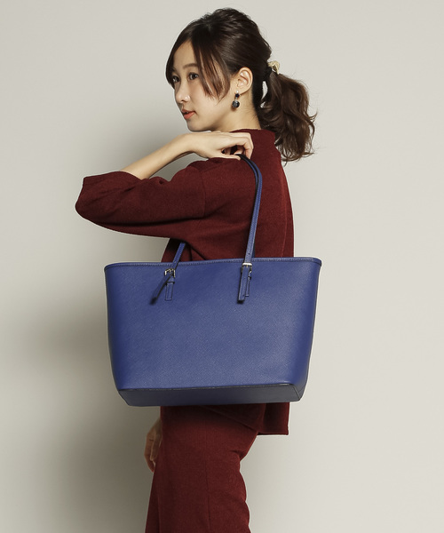 PLAIN CLOTHING(プレーンクロージング)の「ベーシックトートバッグ【PLAIN CLOTHING】(トートバッグ・レディース・ブラック/グレー/ピンク/ブルー/モカ/キャメル/レッド・FREE)」の19枚目の写真