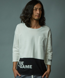 5351 POUR LES HOMMES | 【SPALDINGコラボ】コンビデザインTシャツ(Tシャツ/カットソー)