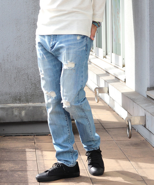 Confirm（コンファーム）の「Confirm / コンファーム デニムパンツ（デニムパンツ・メンズ・ネイビー/サックスブルー/インディゴブルー/ブルー/ブルー系その他/ブルー系その他2/ブラック/ブルー系その他3・S/M/L）」の6枚目の写真